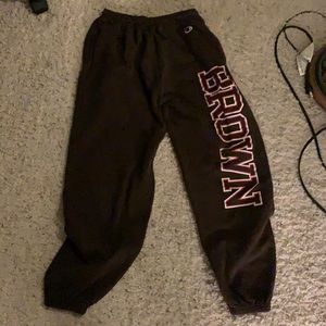 Brown , brown university  sweat pants - medium